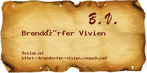 Brendörfer Vivien névjegykártya